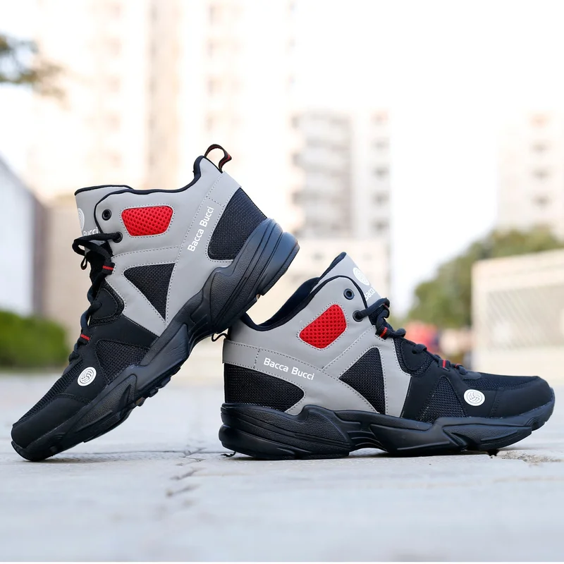 Bacca Bucci Grey Caper High Top Shoes for Men | Best Price UAE